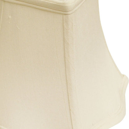 Pantalla de lámpara Monay Shantung cuadrada premium blanca de 8"