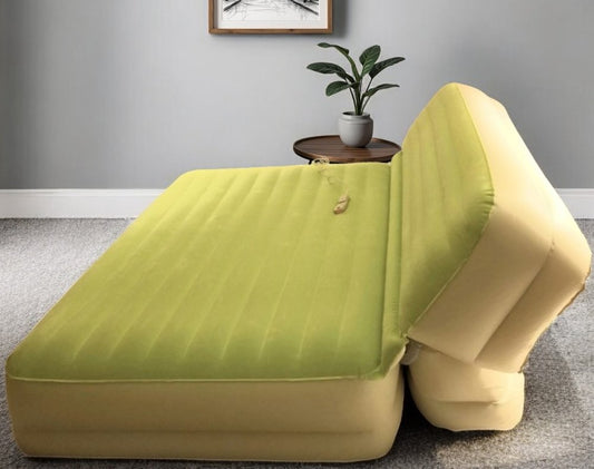 Colchón inflable tamaño king verde musgo ajustable e inclinable