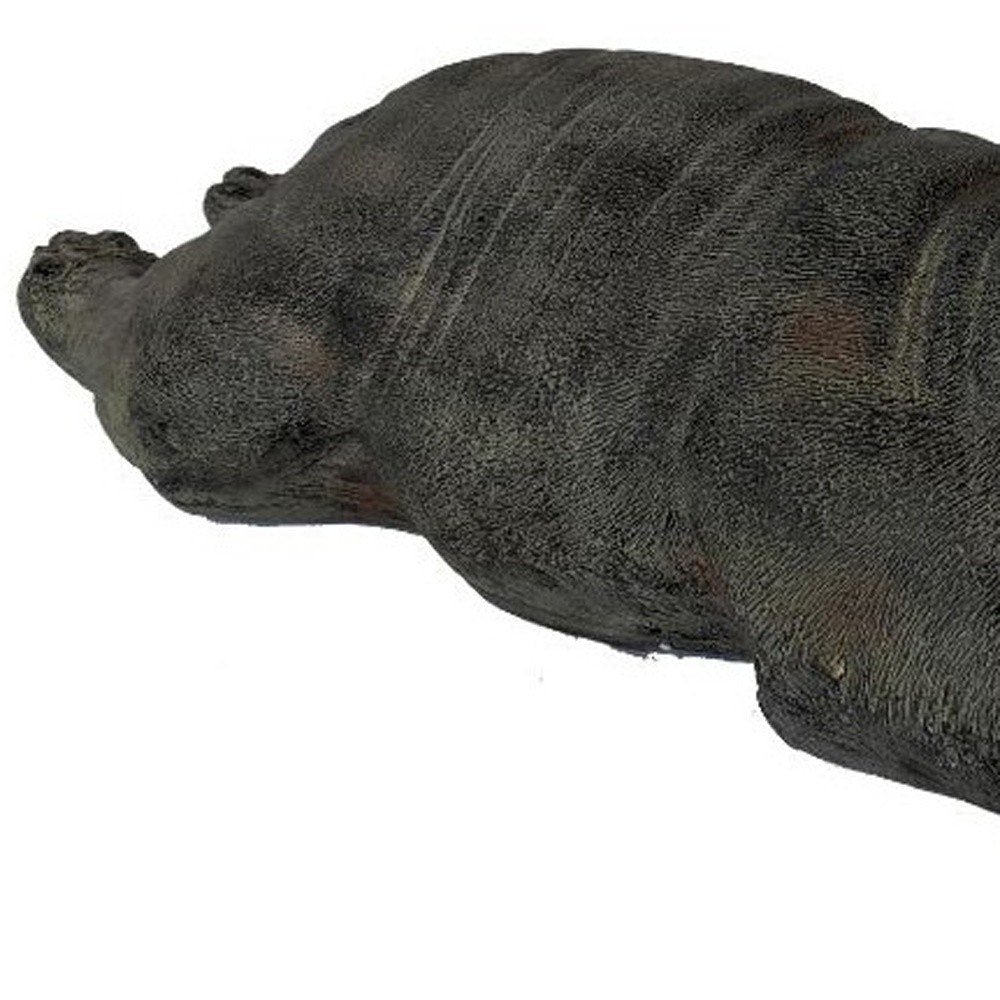 Estatua de Bulldog Dormido para Interiores y Exteriores de 24"