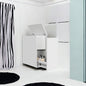 10" White Wood Freestanding Bathroom Vanity