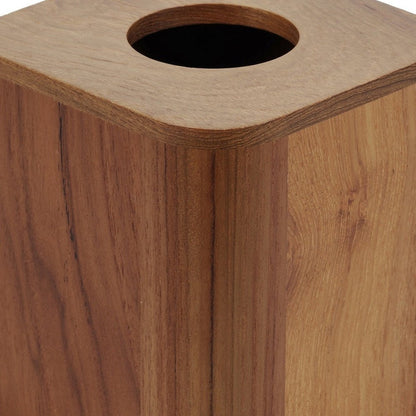 Funda de teca auténtica para caja de pañuelos de diseño