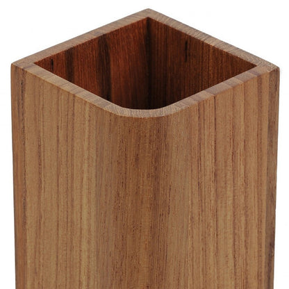 Vaso de teca auténtica de diseño