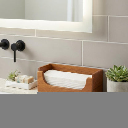 Traditional Solid Teak Guest Paper Towel Holder