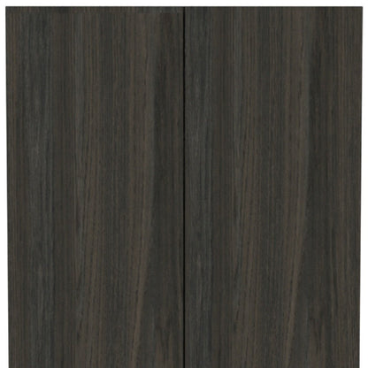 71" Dark Brown Wood Pantry Or Storage Closet