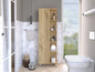 62" Oak Wood Pantry Or Storage Closet