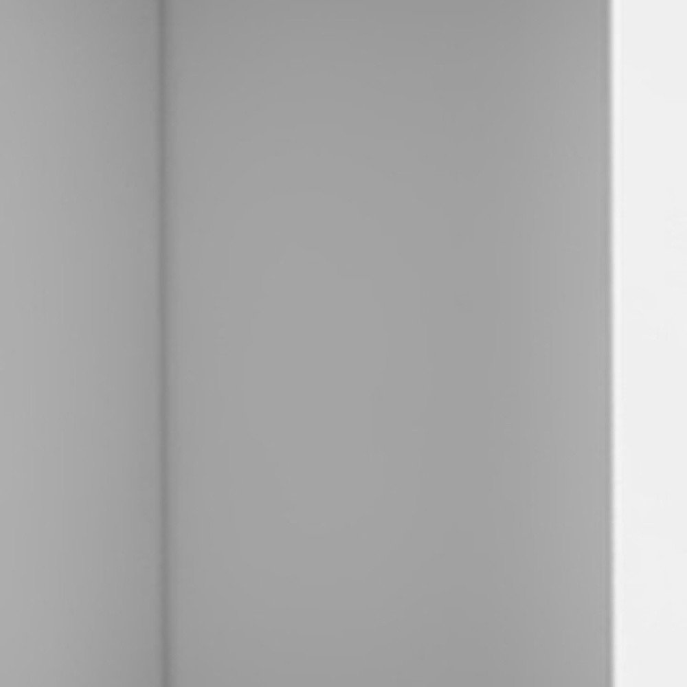 59" White Wood Wall Mounted Accent Cabinet With Four Doors