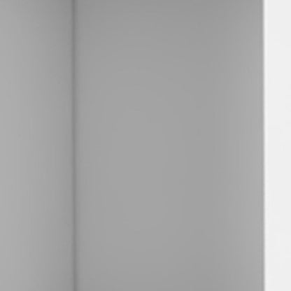 59" White Wood Wall Mounted Accent Cabinet With Four Doors