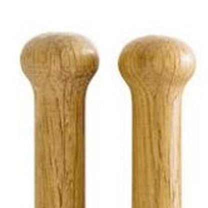 Set of Two Natural Solid Wood And Stainless Steel Salad Servers