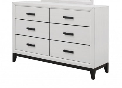 Cómoda estándar de cinco cajones de madera blanca de 31"