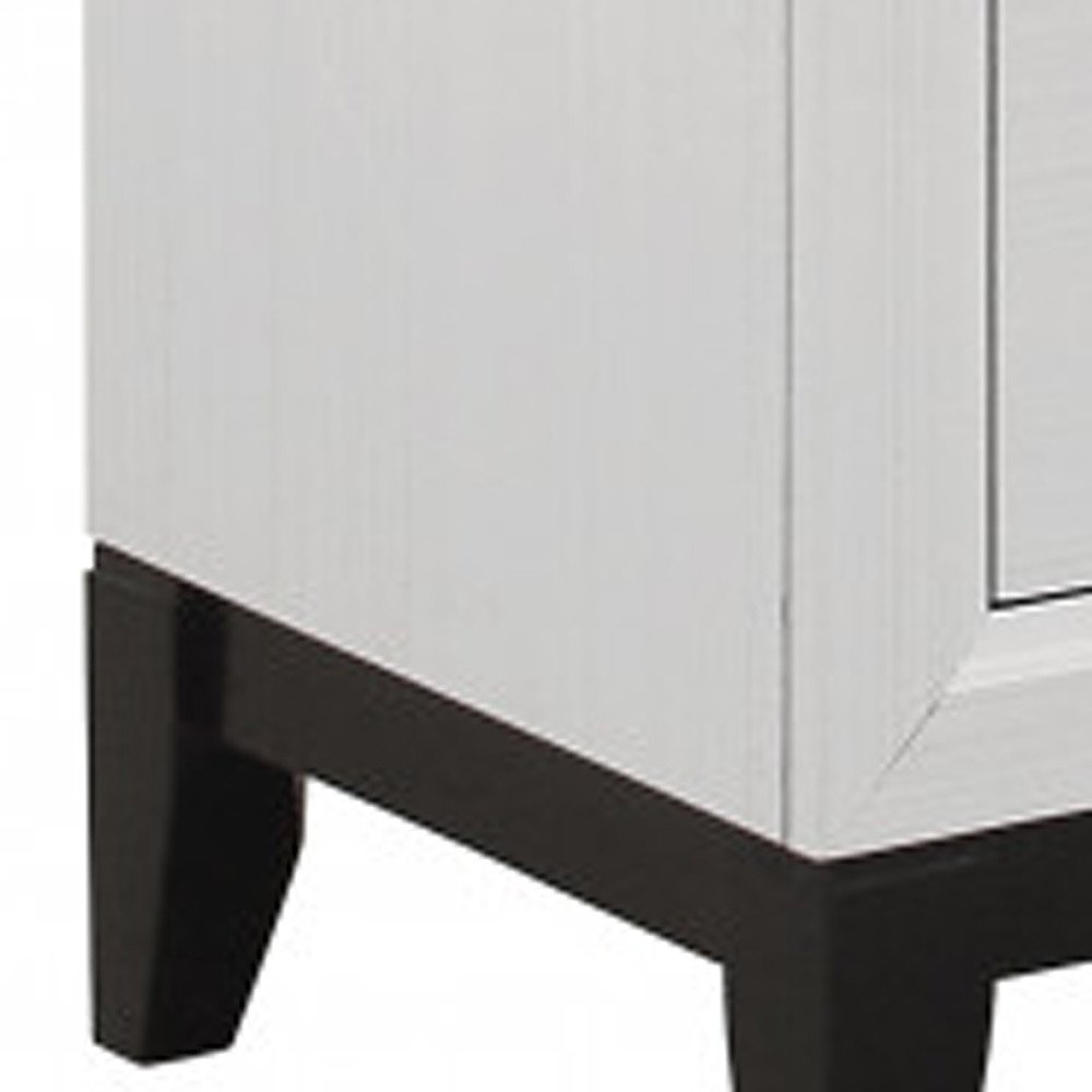 Cómoda estándar de cinco cajones de madera blanca de 31"