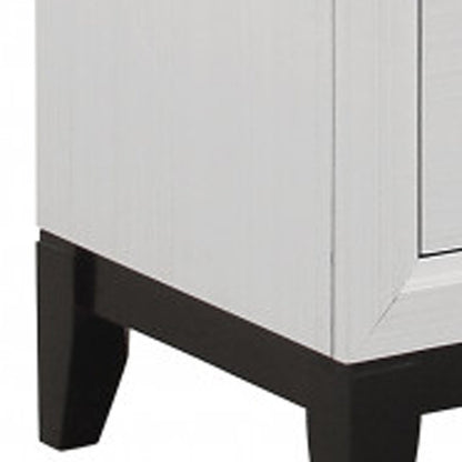 Cómoda estándar de cinco cajones de madera blanca de 31"
