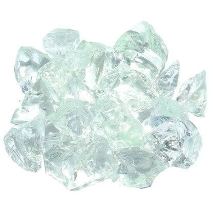 Clear Round Reflective Fire Pit Glass