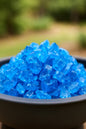 Turquoise Round Reflective Fire Pit Glass