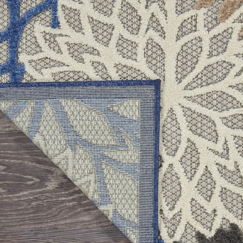 10' X 13' Blue Indoor Outdoor Area Rug