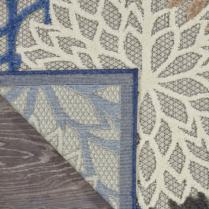 10' X 13' Blue Indoor Outdoor Area Rug