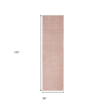 10' Pink Indoor Outdoor Runner Rug