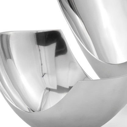Juego de dos cuencos centrales de aluminio con forma de pala