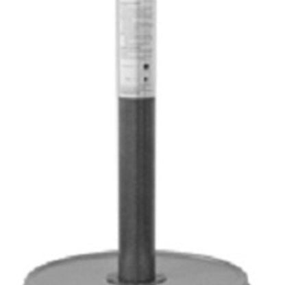 Calentador de patio cilíndrico de propano de acero plateado de 48 000 BTU