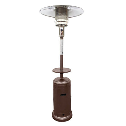 Calentador de patio cilíndrico de propano de acero y bronce de 48 000 BTU