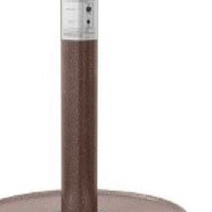 Calentador de patio cilíndrico de propano de acero y bronce de 48 000 BTU