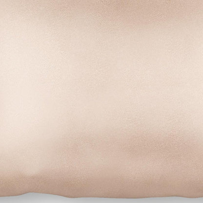 Funda de almohada de seda color champán con extremos abiertos