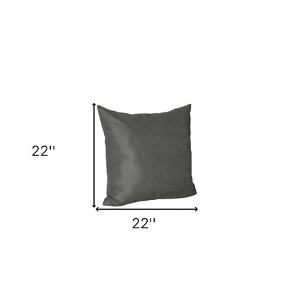 Set of Four Gray Throw Pillow Cover