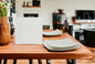 White Six Piece Square Bone China Service For Six Dinner Plate Set