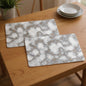 12" X 18" Gray And Gold Abstract Agglomerated cork Placemats