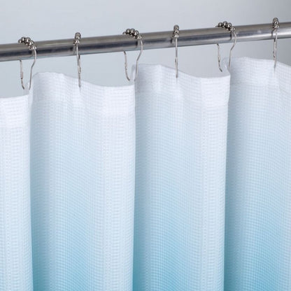 72" White And Blue Ombre Shower Curtain