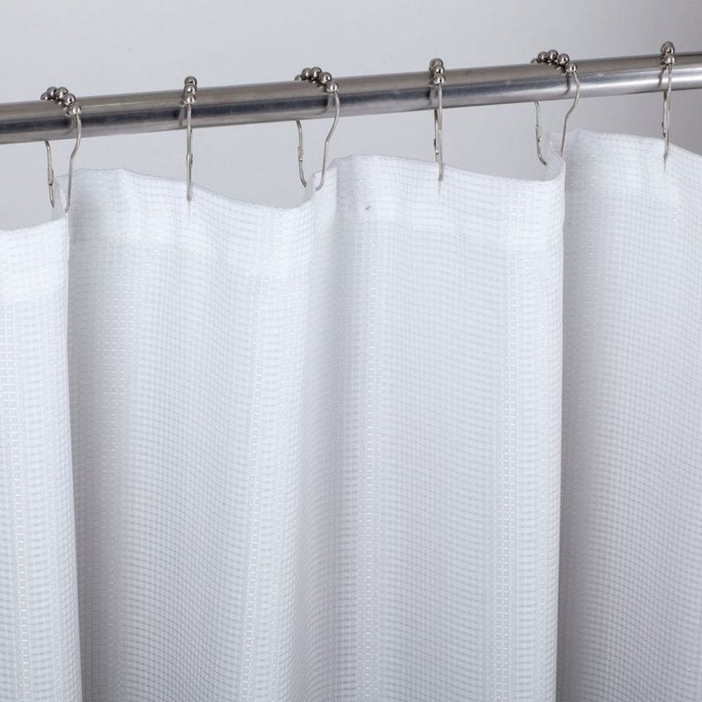 72" White And Black Ombre Shower Curtain