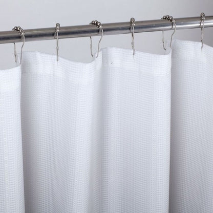 72" White And Black Ombre Shower Curtain