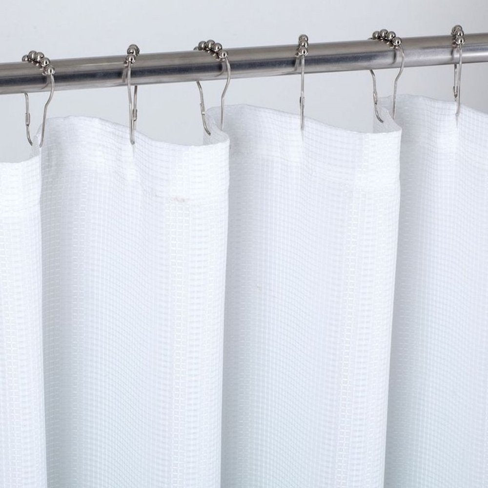 72" White And Sea Green Ombre Shower Curtain