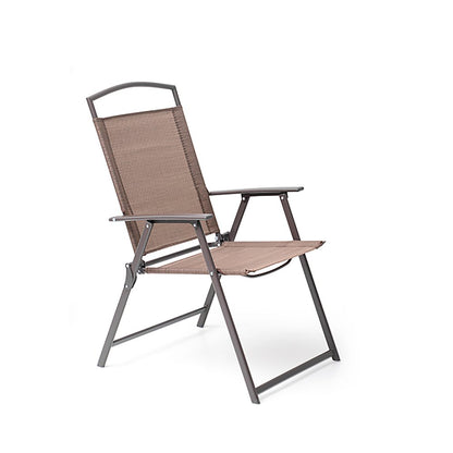 Six Piece Clear and Brown Square Glass Dining Set with Four Chairs