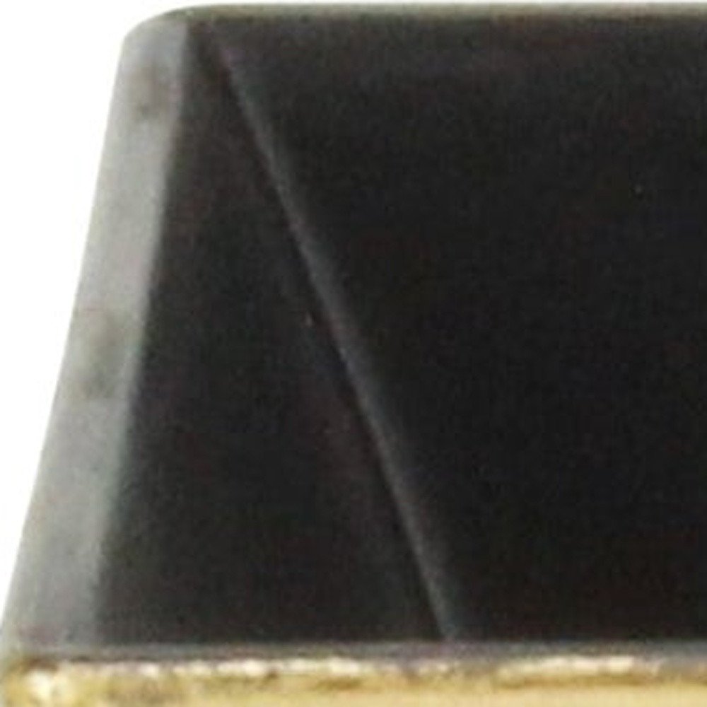 Maceta cuadrada de plástico reciclado dorado de 5" para interior y exterior