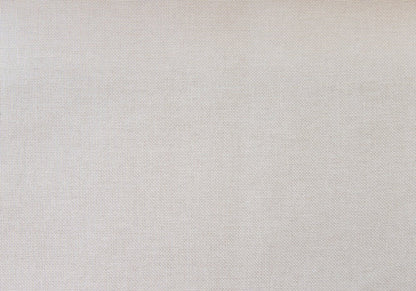 Beige Linen Blend Upholstered Arched Full Headboard With Nail Head Trim