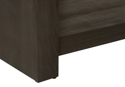 42" Brown Wood Open Shelving TV Stand