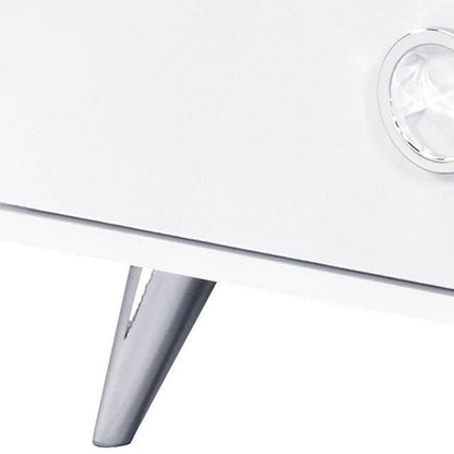 Cómoda doble de 47" de madera manufacturada con acabado blanco y seis cajones