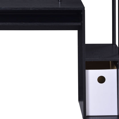 Escritorio de computadora negro de 37"