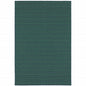 9' X 13' Blue and Green Geometric Stain Resistant Indoor Outdoor Area Rug
