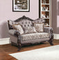 Loveseat rosa y marrón de 70" y cojines decorativos