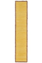 72" Yellow And Natural Cotton And Jute Table Runner