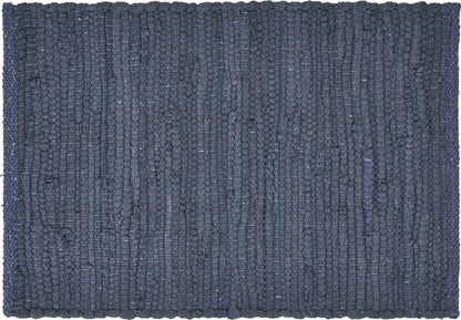 19" Set of Four Navy Blue Cotton Placemats