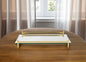 16" Mirror and Gold Rectangular Glass Vanity Tray