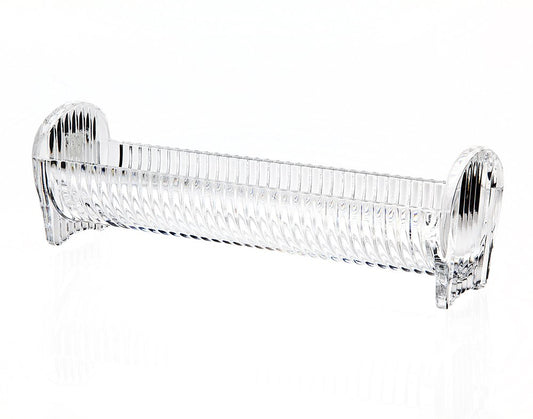 Bandeja rectangular de cristal transparente para galletas de 9"