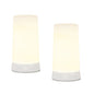 Set of Two White Flameless Pillar Candles