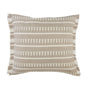 20" X 20" Black Zippered Geometric Indoor Outdoor Throw Pillow