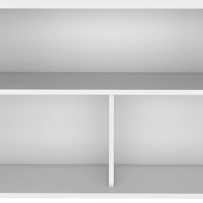 Juego de isla de cocina de madera marrón oscuro y blanca de 41" con almacenamiento