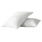 Juego de dos fundas de almohada de lino color marfil