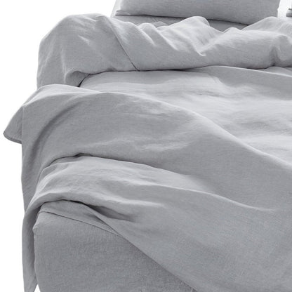 Four Piece Light Pink Linen Sheet Set