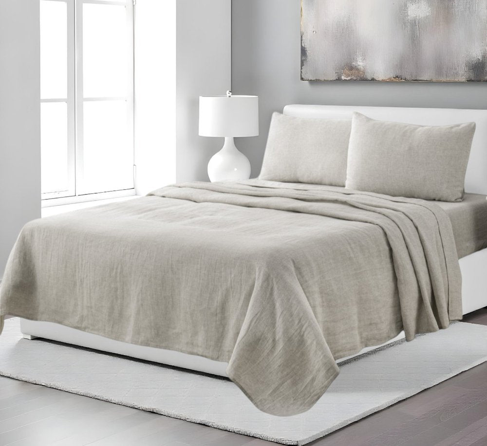 Four Piece Cloud Linen Sheet Set